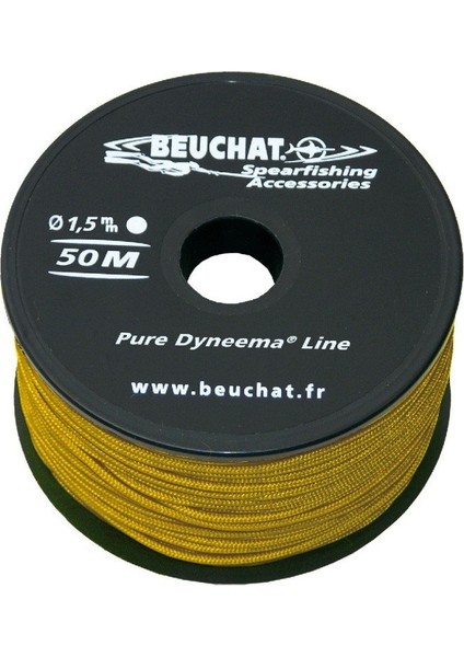 Zıpkın Makara Ipi Örme Dyneema 50M, 1,5mm, Sarı