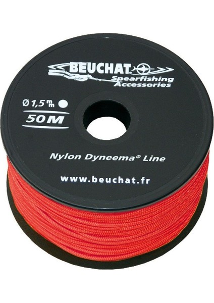 Zıpkın Makara Ipi Naylon Dyneema 50M, 1,5mm, Kırmızı