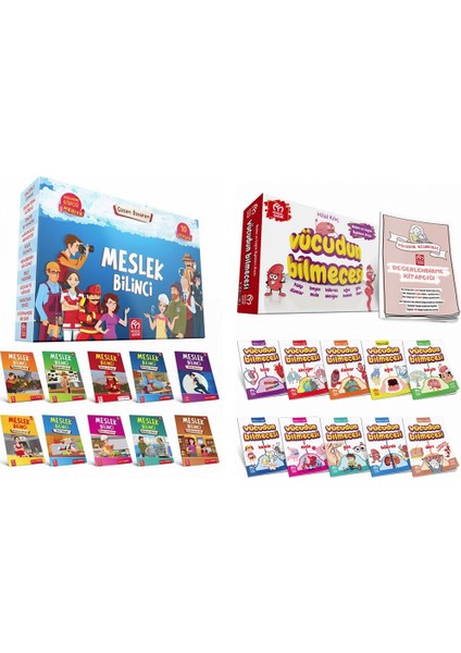 Vücudun Bilmecesi (10 Kitap ) ve Meslek Bilinci (10 Kitap) 2 Hikaye Set