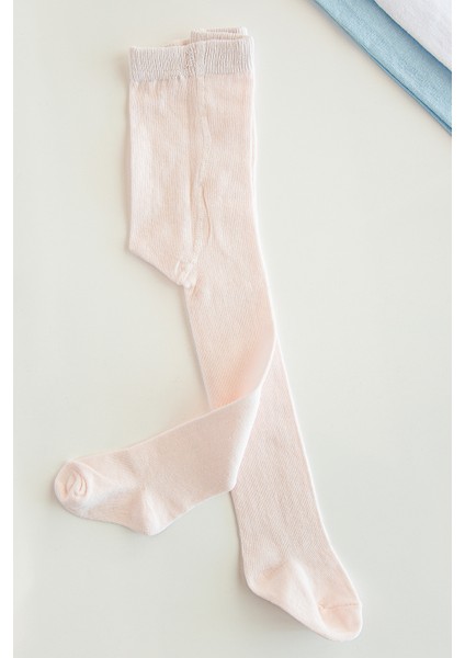 Penye Pembe Kız Çocuk Külotlu Çorap