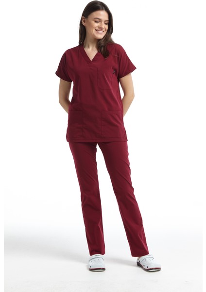 Ultralycra V Yaka Yarasa Kol Hemşire Doktor Forma Takımı modelleri