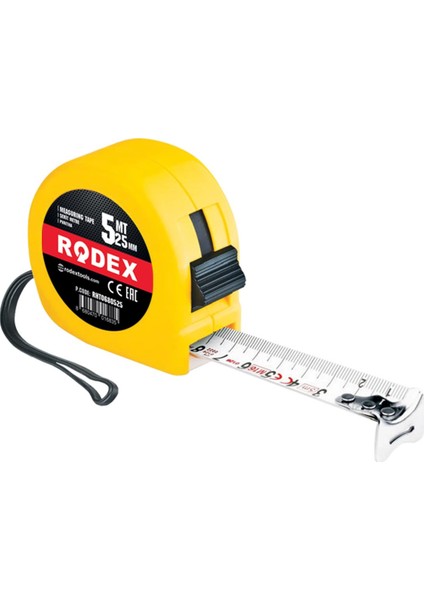 Darbeye Dayanıklı Şerit Metre 5m x 25MM