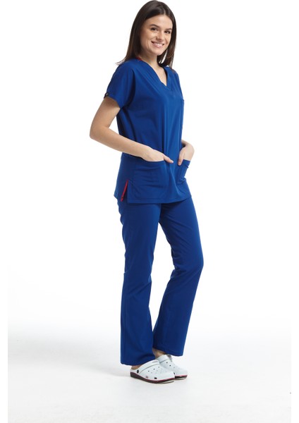 Ultralycra V Yaka Yarasa Kol Hemşire Doktor Forma Takımı modelleri