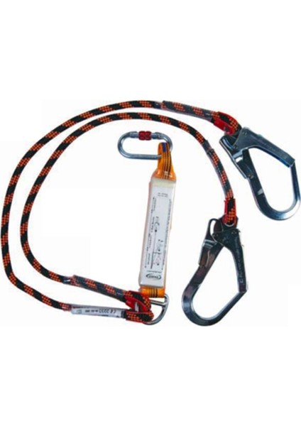 Eks 242-3 Şok Emicili Çift Bacaklı Dikişli Lanyard