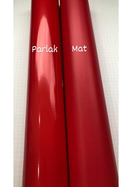 Mat Kırmızı Kendinden Yapışkanlı Kaplama Folyosu 122CM x 2 Metre