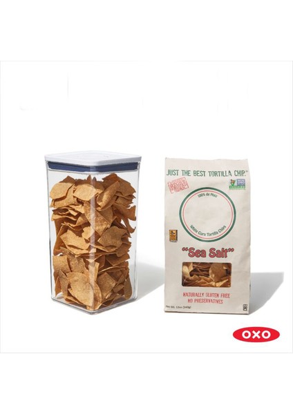 Oxo Saklama Kabı Pop Büyük Kare - Uzun - 5.6 Lt