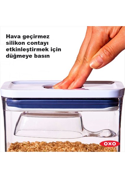 Oxo Saklama Kabı Pop Büyük Kare - Uzun - 5.6 Lt