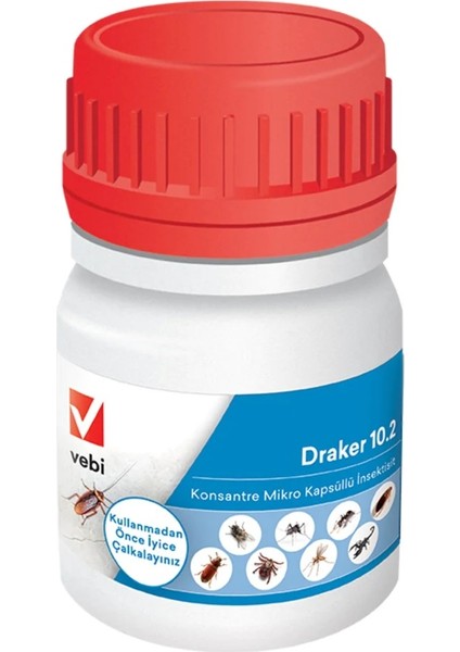 Vebi Draker 10.2 Cs Konsantre Genel Haşere Kovucu Kokusuz 50 ml