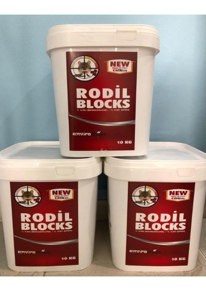 Fare Kovucu 10 kg Rodil Blok Kargo Bedava