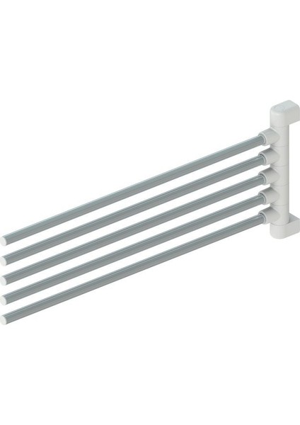 Çamaşır ve Havluluk Askısı 5 Kollu Beyaz