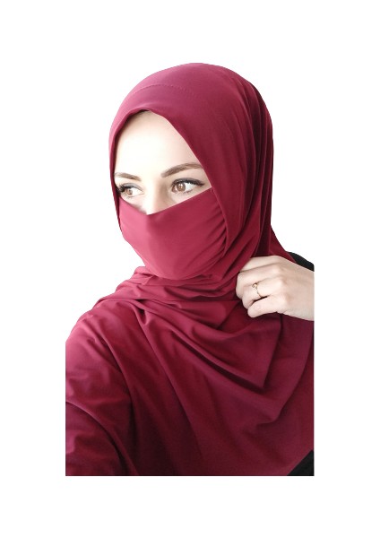 Kadın Maskeli Hazır Şal