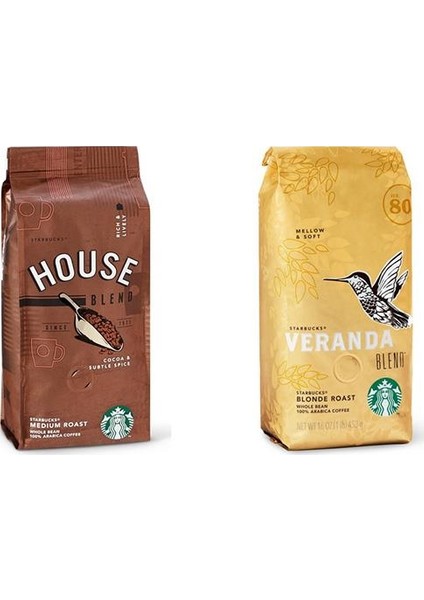 House Blend ve Veranda Çekirdek Kahve 250 gr x 2