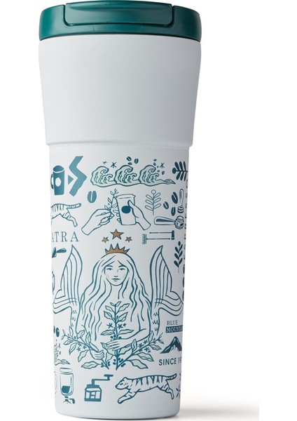 ® 50. Yıl Özel Seri Termos - Beyaz Renkli 473 ml