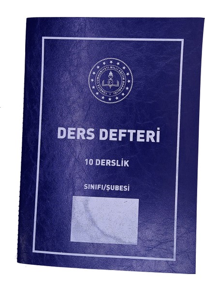Ders Defteri 10 Derslik Plastik Kapak 25 x 35 cm