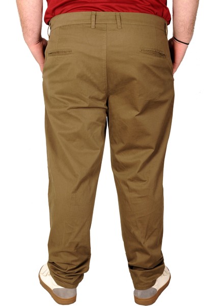 Büyük Beden Erkek Pantolon Keten 20850 Haki modelleri
