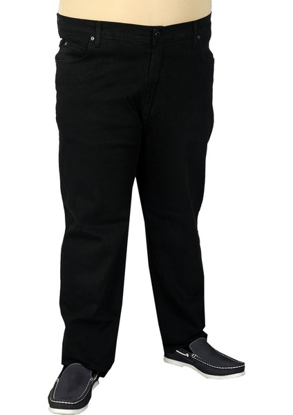 Büyük Beden Erkek Pantolon Kot Classic 19719 Siyah