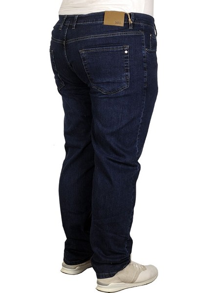 Büyük Beden Erkek Pantolon Kot Classics 19702 Koyu Mavi