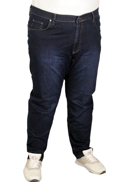 Büyük Beden Erkek Pantolon Kot Classics 19702 Lacivert