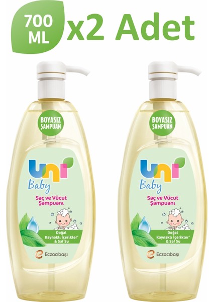 Uni Baby Şampuan 700 ml X2 Adet