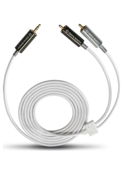 Mp3! Serisi 3,5mm'den Rca'ya Dönüştürücü Kablo Beyaz (2m)