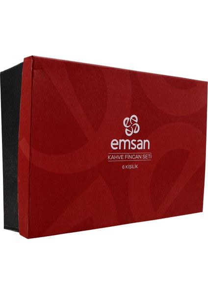 Laleli 6 Kişilik Kahve Fincan Takımı