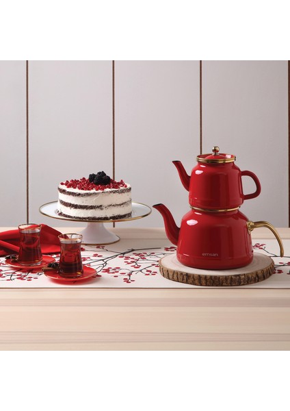 Troy Emaye Ayaklı Kek Fanus Beyaz 30 cm fiyatları