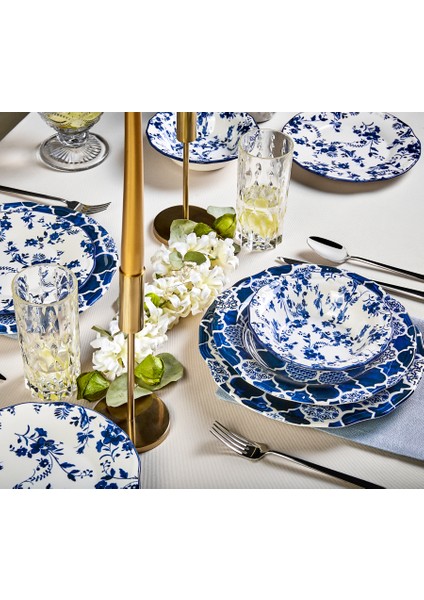 Deep Blue 24 Parça 6 Kişilik Yemek Takımı