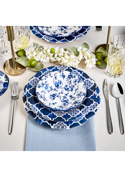 Deep Blue 24 Parça 6 Kişilik Yemek Takımı