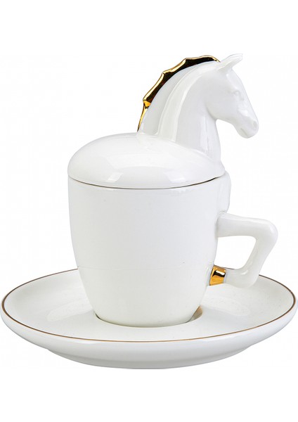 Horse 2 Kişilik Kahve Fincan Takımı 80 ml modelleri