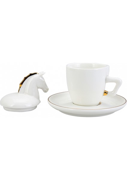 Horse 2 Kişilik Kahve Fincan Takımı 80 ml fırsatları