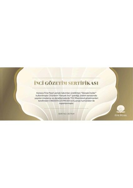 Fine Pearl Shawl 86 Parça İnci Yemek Takımı fırsatları