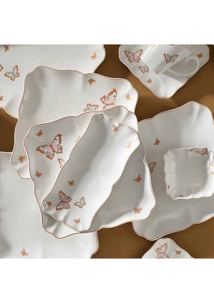 Vanity 32 Parça 6 Kişilik Kahvaltı Takımı Kare
