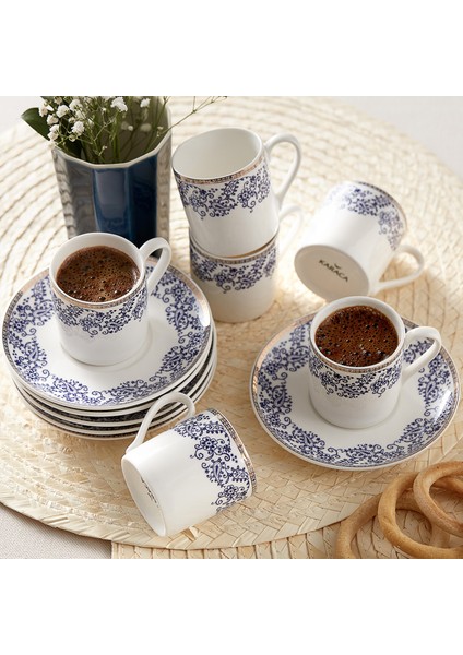 Bella 6 Kişilik Kahve Fincanı Takımı 80 ml