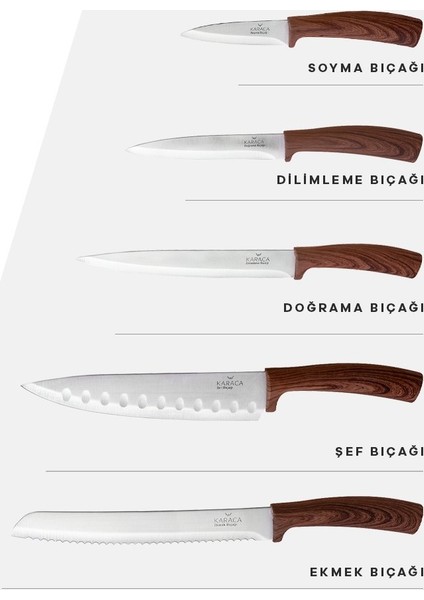 Pro Chef 5 Parça Bıçak Seti