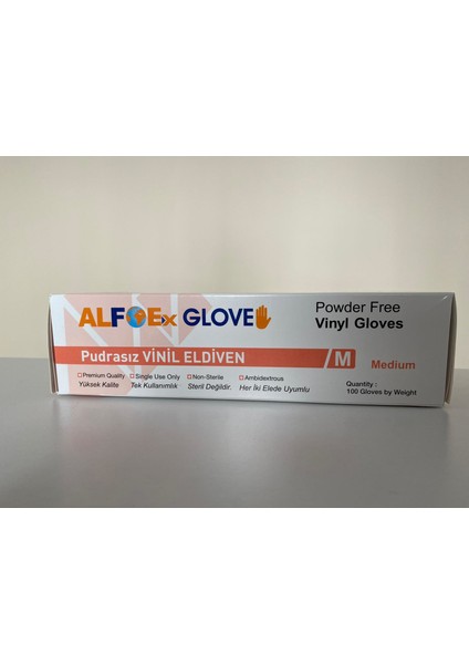 Pudrasız Vinil Eldiven 3 x 100 Lü Paket M fiyatları