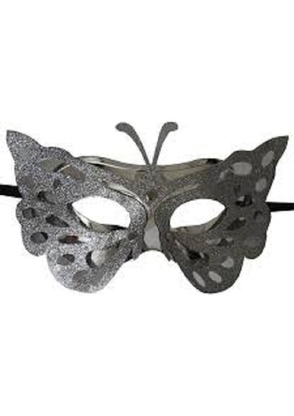 Maske Kelebek Simli Gümüş fiyatları