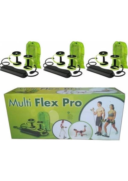 Multiflex Pro Kopmayan Lastikli Spor Aleti Karın Kası ve Şınav Aleti (4490)