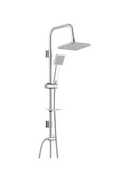 Tema Rain Pratik 1f Kare Tepe Sürgülü Duş Seti