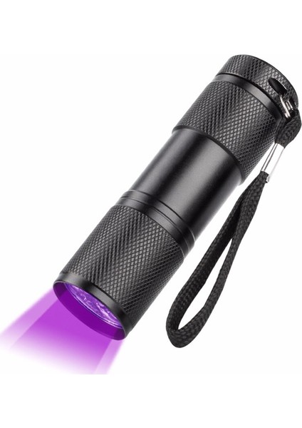 Uv Işık El Feneri 9 LED Ultraviyole Mor Işık Para Döviz Banknot Kimlik Kontrol Cihazı fiyatları