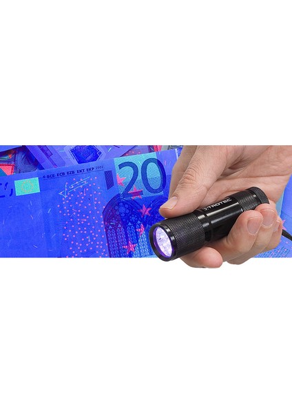 Uv Işık El Feneri 9 LED Ultraviyole Mor Işık Para Döviz Banknot Kimlik Kontrol Cihazı indirimleri