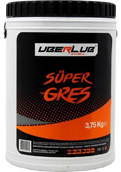 Excell Super Gres - Kalsiyum Sabunlu Gres 3,75 kg