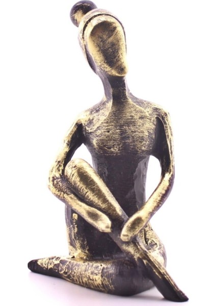 Yoga Yapan Kız Eskitme Biblo