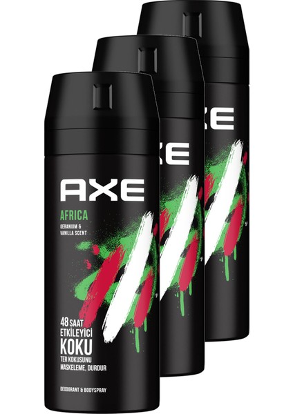 Africa Erkek Deodorant 150 ml 3'lü Set