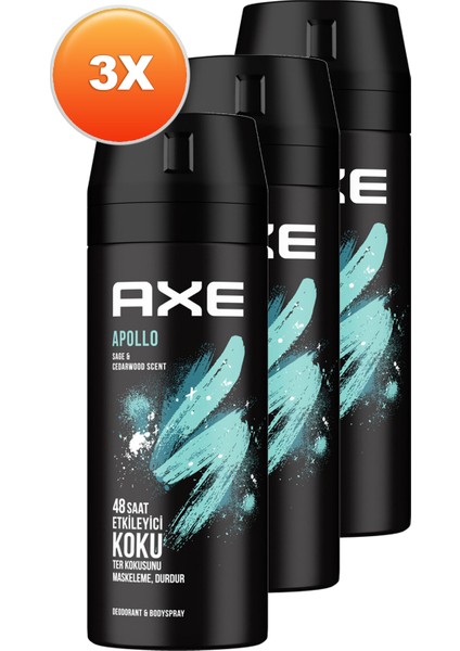 Apollo Erkek Deodorant 150 ml 3'lü Set fiyatları