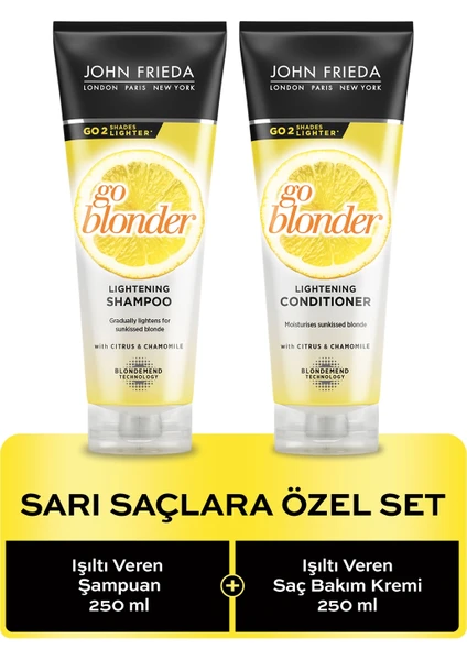 John Frieda Sarı Saçlara Özel Set