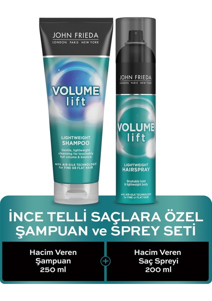 Ince Telli Saçlara Özel Şampuan & Sprey Set