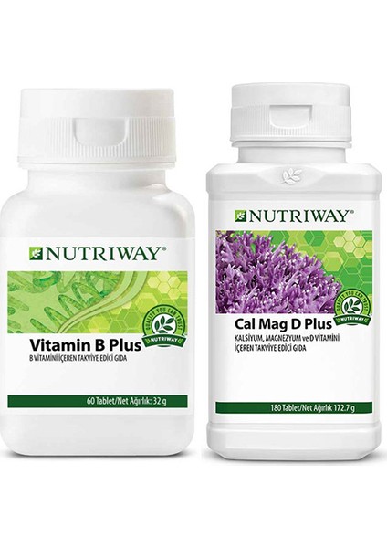 Nutrıway™ Vitamin B Plus + Calcium Magnesium D Plus