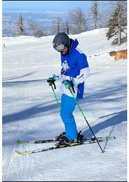 SS7643 Uçuş Sanatı Kayak Montu, Mavi