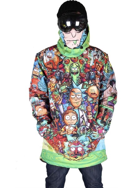 Rick And Morty 1. Kalite Snowboard ve Kayak Montu