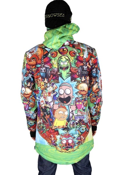 Rick And Morty 1. Kalite Snowboard ve Kayak Montu